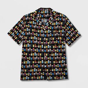 Disney 100 Unified Characters Woven Button-Up Shirt SZ S